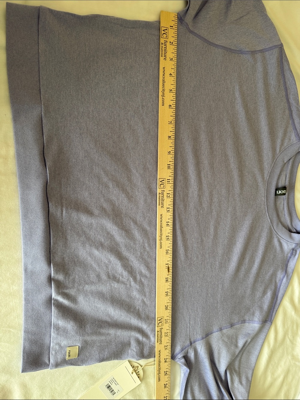Vuori Halo Modern Crew Hyacinth Heather Women’s Sweater Sz XL NWT - Picture 5 of 5